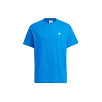 Adidas Originals Trefoil Special Edition Printed Back Crew Neck Short Sleeve T-Shirt Unisex Tops Bird-Feather-Blue IK8652 S blue