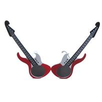 Juokingi gitaros formos akiniai nuo saulės Madingi gitaros kostiumo akiniai Juokingi akiniai paplūdimio vakarėliams ir muzikos festivaliams 1 gray