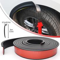 3 Meter Car Fender Flares Arches Wing Extenders Eyebrow Protector Rubber Seal Strip Mudguard Wheel Lip Body Cover Scratch 3 Meters