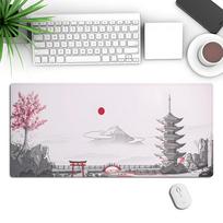 Plum Blossom Large Non-slip Mouse Pad for Office and Gaming 300x600mm, 2mm thickness