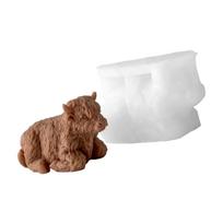 Yak Figurine Silicone Molds Multipurpose Silicone Mould Heat Resistant Easy Demolding for Resin Casting Candle Soap