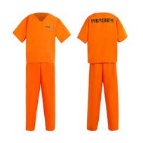 Kalinio kostiumas Kombinezonas Cosplay Kalinio uniforma Suaugusiems Oranžinis trumpomis ir ilgomis rankovėmis Kalinio bodžiai Helovino kostiumai S orange