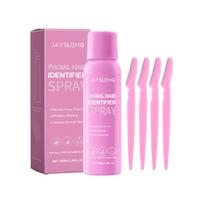 Jaysuing facial hair recognition spray softens body hair, gentle skin-friendly facial trimming pretreatment spray 1set pink