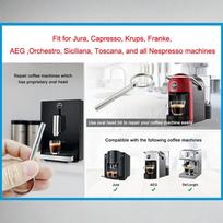 Kavos aparato įrankis Jura, Capresso, Krups, AEG įrankiui Nerūdijančio plieno 61*33*10mm Kavos aparatui one size sidabras
