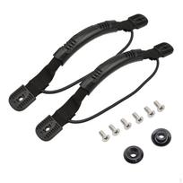 1 paar Plastic Replacement Boat Grab Handle Hand Rail for Kayak Yacht Canoe black