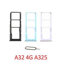 Sim Card Tray Holder For Samsung Galaxy A32 4G A325F A325M A325 Phone SIM Chip Slot Adapter Drawer Part + Pin balta