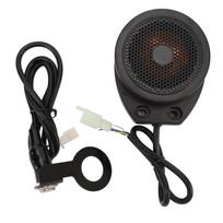 Motociklo variklio garso simuliatorius 110DB Universalus DC12V iki 80V Variklio garso simuliuojama sistema elektriniams paspirtukams, kartingams juoda