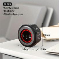 Visual gravity sensor timer,self-discipline tracker,for student homework,meeting,fitness,baking,cooking,competition timing juoda