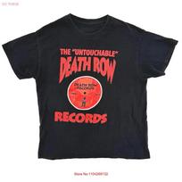 Death Row Records The Untouchable Rap T Shirt Black Sz L Vintage Stretched Streetwear Graphic Casual Versatile S black