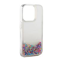Aizmugurējais vāciņš iLike Apple iPhone 15 Plus Silicone Case Water Glitter Rainbow 4752192070441 ILIAPP15PLSWGR (4752192070441)
