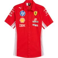 Puma Scuderia Ferrari HP Color Block Polo Shirt Unisex shirts 713828-01 L white