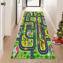 Miegamojo Koridoriaus Ilgas Kilimas 3D Begalinis Praėjimas Optinės Iliuzijos Rašto Kilimas Neslystantis Minkštas Lengvai Valomas Kūrybiška Dekoro Namų Kilimėlis 40X120CM gray