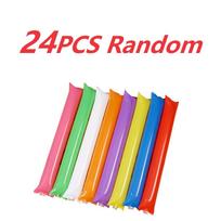 Color 24/48Pcs Inflatable Rod Team Spirit Cheerleading Stadium Noise Manufacturing Gas Pole Inflatable Party Sports Cheer