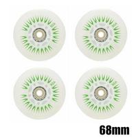 4 vnt. Šviečiantys riedučių ratukai 90A LED apšvietimas Riedlenčių ratukai Šviečiantys ratukai Slydimas Riedlenčių batai 80mm 76mm 72mm 68mm white