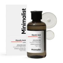 Minimalistinis 8% glikolio rūgšties tonikas švytinčiai odai | Multifunkcinis šveičiamasis tonikas su bambuko vandeniu kūnui, veidui, pažastims ir galvos odai | Skirtas W black