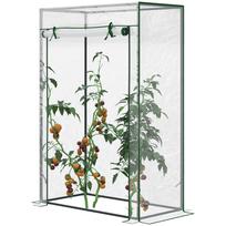 Tomato Greenhouse with Roll-up Door, Mini Greenhouse with PVC Cover, Outdoor Grow House Small Green House for Yard, Balcony, Garden, 100 x 50 x 150cm 100 x 50 x 150 cm