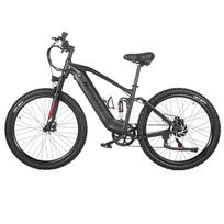 Ebike SYR03 Visureigis elektrinis kalnų dviratis 1000W 48V 20AH Ličio baterijomis maitinamas dviratis minkšta uodega, amortizacinė visureigė juoda