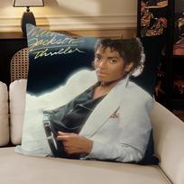 Classic Singer M-Michael Jackson Dangerous Sofa Living Room Bedroom Headboard Backrest Cushion Square Cushion Time Pillow Cas 12x12Inch brown
