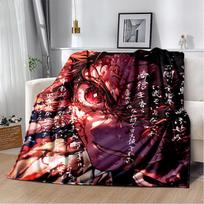 30 stilių Demon S-Slayer animacinis Kamado Nezuko anime pledas, minkštas pledas namams, miegamajam, lovai, sofai, kelionėms, biurui, vaikams 75x90cm
