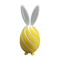 3D spausdintas spiralinis Velykų kiaušinis Unikalus sensorinis žaislas su zuikio ausimi suaugusiems Streso malšinimui Velykų krepšelio užpildai Party Supplies gray