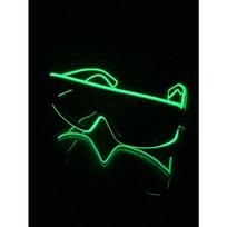 Wireless EL luminous glasses LED pixel sunglasses disco KTV bar concert flash atmosphere online celebrity party Blue green