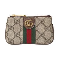 Gucci Ophidia Raktų dėklas GG Supreme Unisex Piniginės Ruda 671722-96IWG-8745 Box(Basic Set+Box)