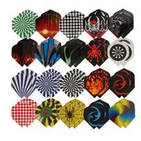 Dart Flights 60PCS Standard Shape Professional Flight Feather Replacement Tails Wing for Steel Tip Soft Tip Darts