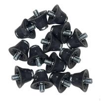 14 vienetų futbolo batų smaigaliai regbio batų smeigės 13 mm M5 sriegiuotas neslystantis varžtas futbole Gray Black black