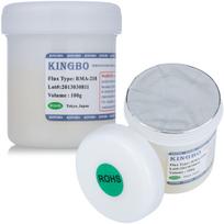 Kingbo RMA-218 – Litavimo pasta 100g | BGA SMD SMT | Puikus drėkinamumas ir alavo tekėjimas