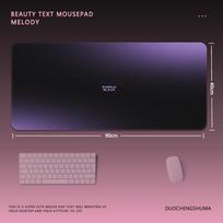 Elegant Gradient Mouse Pad in Black & Pink - Extra Large Morandi Esports Keyboard Desk Mat for Office 80x30cm blue