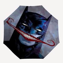 1pc Batman Joker Automatic Folding Umbrella - Compact 8-Rib Design, Durable Plastic & Iron, Daily Use F104036 black