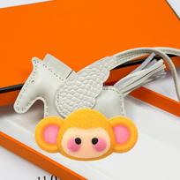 Crocodile leather angel pegasus bag pendant new handmade sheepskin pony keychain fringed pendant balta