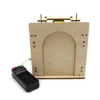 DIY 1 Sets Electric Remote Control Garage Door Wooden Model Science Toys Kids STEM Education Creative Kits beige