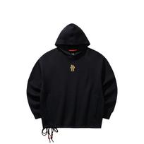 Anta Kyrie Series Dragon Horse Spirit Trendy Fashion Casual Versatile Simple Comfortable Loose Crew Neck Logo Hoodie Unisex Hoodies Black 172611718S-3 L