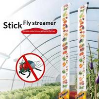 Sticky Fly Ribbon Double Sided Strong Adhesive Perfect For Home Kitchen Indoor Fly Control one size white