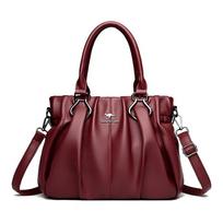 Large Capacity Bags Women's New superior Quality Fashion Shoulder Bag Fashion Versatile Crossbody Tote Bags High quality PU Bag raudona