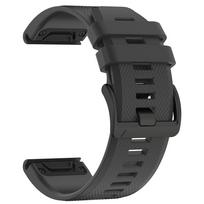 For Garmin Fenix 8pro E 7X 7 Pro 6 6X Pro 5X 5 Plus 3HR Watch Strap Bracelet Instinct 3 2X QuickFit 26mm 22mm Silicone Wristband QuickFit 26mm black