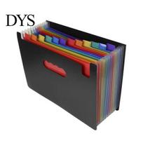 Spalvingas A5 daugiasluoksnis plečiamas segtuvas kvitams, dokumentų organizatorius, kišenės, laikiklis Rainbow 24-layer