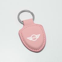 Odinis automobilio emblemos raktų pakabuko laikiklis BMW MINI Cooper One S Countryman Clubman JCW R50 R55 R56 R60 automobiliui priedai pwaxk99 rožinė