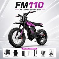 FM110 visureigis elektrinis dviratis 1200W variklis 48V25AH 20*4.0 colių storos padangos Ebike hidraulinis diskinis stabdys Elektrinis motociklas suaugusiųjų kalnų sniego dviratis FM110- PE-YY