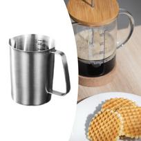 Stainless Steel Measuring Cup ,Milk Frothing Pitcher ,Baking Tool ,Large Capacity ,Container Jug 500ml black