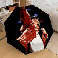 1pc Moonwalker Michael Jackson Automatic Folding Umbrella, Portable Collapsible Design, Casual Outdoor Accessory L1202004 brown