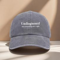 Woven FabricRetro Adjustable Snapback Baseball Cap with Undiagnosed But Something AinaposAppropriate for Any Season One Size gray