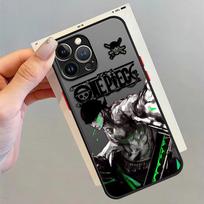 One Piece Roronoa Zoro Funda Back Phone Cover Case for iPhone 17 Pro Max XS XR 7 8 SE 12 Air 15 14 16 Plus 11 13 Mini iPhone 6s Plus black