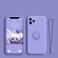 Magnetic Case For Samsung Galaxy A55 A54 A23 A34 A13 A14 A53 A15 A35 A25 S24 Ultra Liquid Silicone Ring Holder Stand Soft Cover Samsung A54 5G&Case & Strap gray