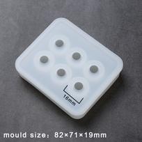 6-cell Non-porous Bead Mold, Silicone Mold, 16mm one size juoda