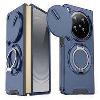 For Oppo Find N6 Case OPPO Find N6 Cover N6 Phone Case Magnetic Ring Armor Slide Camera Lens Case Magsafe Wireless Charge Cover OPPO Find N6 gray