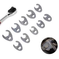 Crowfoot Wrench Set Open End Spanner Distinct Wrench Sizes gray