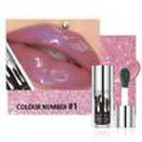 Pearlescent Color-Changing Lip Gloss,Natural Shining EffectLong-Lasting Moisturizing and Hydrating Lip Plum… More 01 brown