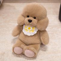 Mielas modeliavimo šuo meškinas pliušinis žaislas Kawaii pudelis pliušiniai žaislai minkšta lėlė mielas miego palydovas namų dekoras 30cm šviesiai ruda spalva